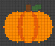 Pumpkin graph, C2C crochet pattern preview