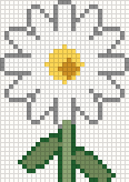 Daisy, cross stitch pattern preview