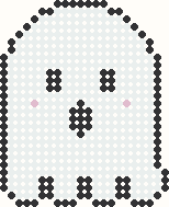 Ghost, perler bead pattern preview