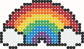 Rainbow, perler bead pattern preview