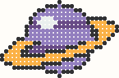 Ringed planet, perler bead pattern preview