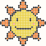 Sunshine, perler bead pattern preview